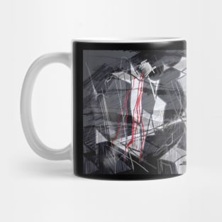 Black and Red abstract Mug